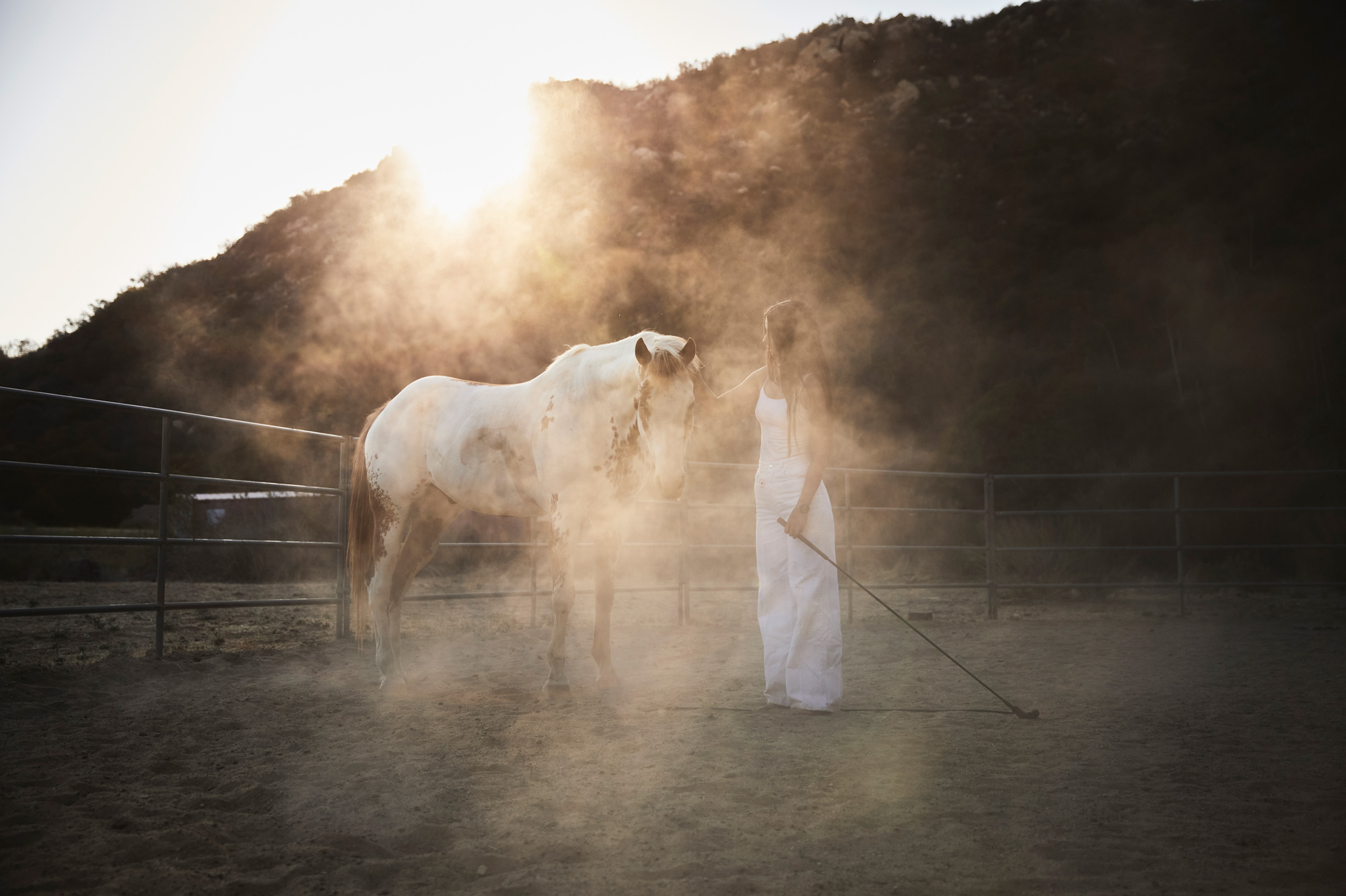 horse and woman lifestyle Topanga Los Angeles